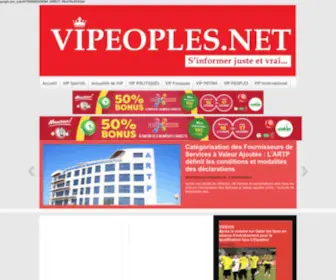 Vipeoples.net(Site d'actualit) Screenshot