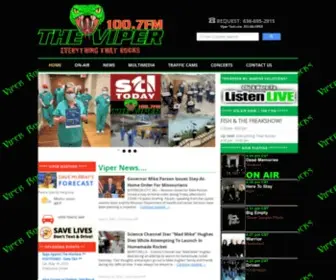 Viperrocks.com(The Viper 100.7FM) Screenshot