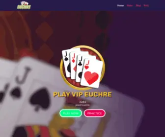 Vipeuchre.com(Play for Free Euchre Online ♠️️) Screenshot