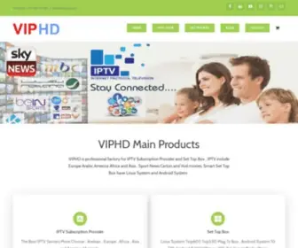 ViphdtvBox.com(IPTV Subscription Provider and Set Top Box) Screenshot