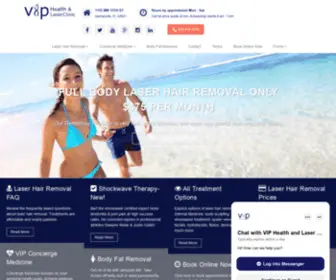 Viphealthandlaser.com(VIP Health and Laser) Screenshot