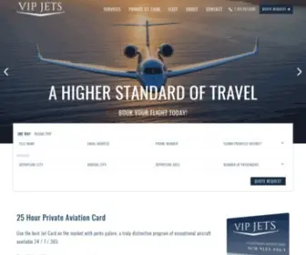 Vipjets.com(VIP Jets Company) Screenshot