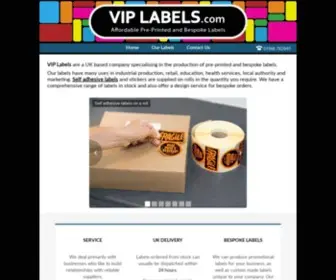 Viplabels.com(VIP Labels) Screenshot