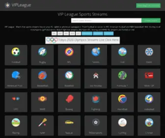 Vipleague.se(VIP League Free Sports Streaming & Schedule Online) Screenshot