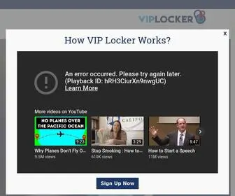 Viplocker.net(Shopping and Luggage VIP Locker Services for Visitors in the US) Screenshot