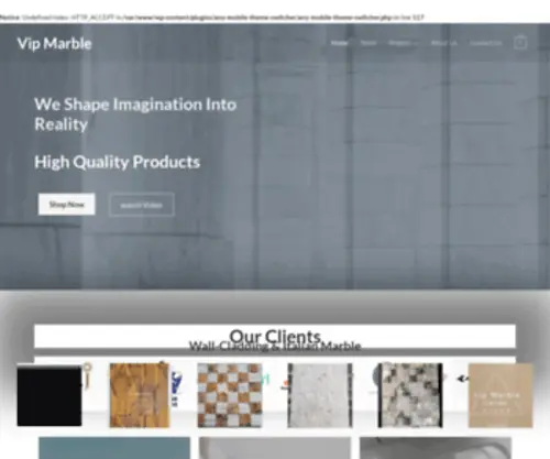 Vipmarbles.com(Makrana marble) Screenshot