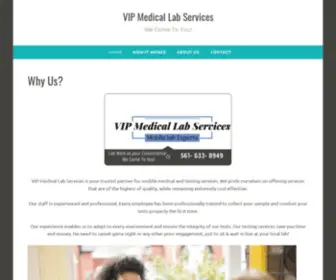 Vipmedicallabservices.com(VIP Medical Lab Services) Screenshot