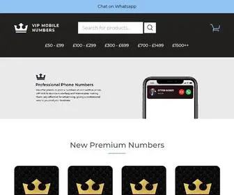 Vipmobilenumbers.co.uk(VIP Mobile Numbers) Screenshot