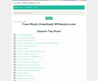Vipmusics.com(Vipmusics) Screenshot