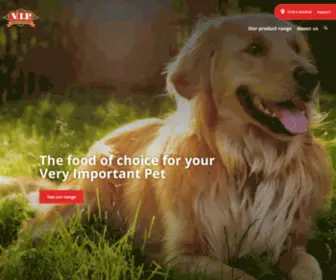 Vippetfoods.com(V.I.P. Petfoods) Screenshot