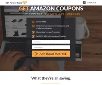 Vippowerclub.com(Amazon Coupon Code) Screenshot