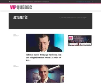 VipQuebec.com(Actualité Québécoise) Screenshot