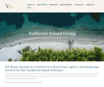 Viprealtyroatan.com(VIP Realty Roatan) Screenshot