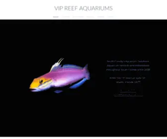 Vipreef.com(VIP Reef South Florida's Aquarium Solutions) Screenshot
