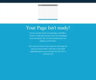 Viprespond.com(Your Page Isn’t Ready) Screenshot