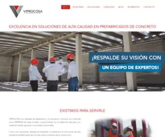 Viprocosa.com(Estructuras prefabricadas de concreto) Screenshot