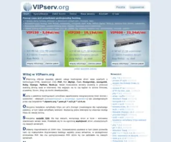 Vipserv.org(Polski hosting) Screenshot