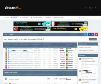 Vipsharetv.net(Iptv forum) Screenshot