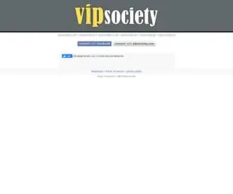 Vipsociety.com(Build up your vip presence in a modern and fast paced social e) Screenshot