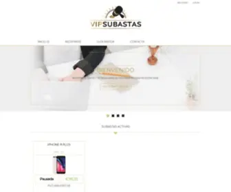 Vipsubastas.com(Web de subastas online al centimo) Screenshot