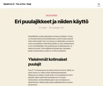 Vipukirves.fi(The axe has been reinvented) Screenshot