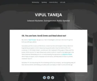 Vipultaneja.com(Vipul Taneja) Screenshot