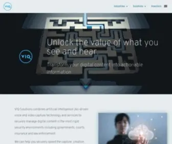 ViqSolutions.com(VIQ Solutions) Screenshot