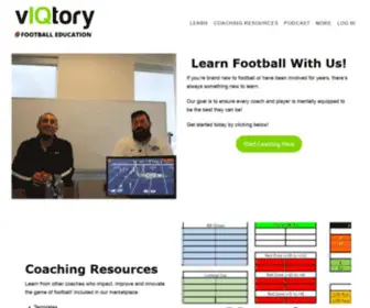 ViqTorysports.com(Learn Football & Improve Your Coaching Abilities) Screenshot