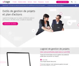 Viragegroup.com(Logiciels de pilotage de plans stratégiques et de portefeuille de projets) Screenshot