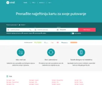 Virail.com.hr(Pronađite jeftine karte preko interneta) Screenshot