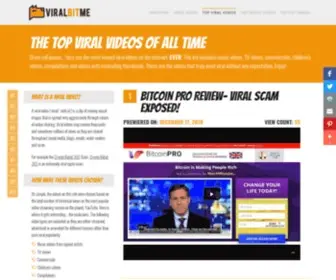 Viralbitme.com(The Top Viral Videos of All Time) Screenshot