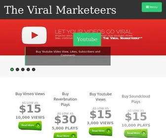 Viralmarketeers.co(Your Social Media Marketing Warehouse. Buy YouTube Views) Screenshot