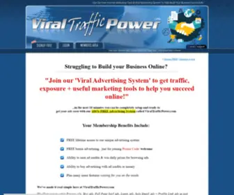 ViraltrafficPower.com(ViralTrafficPower) Screenshot