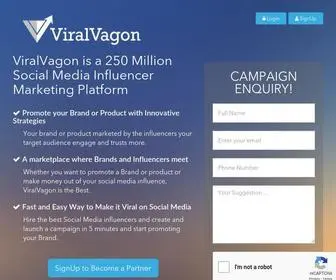 Viralvagon.com(Influencer Marketing Platform India) Screenshot