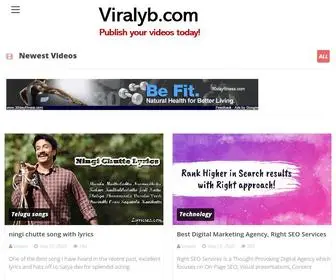 Viralyb.com(Publish your videos & Reach larger audience) Screenshot