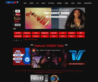 Virdiko.com(Web Based Music Promotion for Professionals Entertainers and DJs) Screenshot