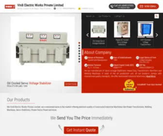 Virditransformer.com(Virdi Electric Works Private Limited) Screenshot