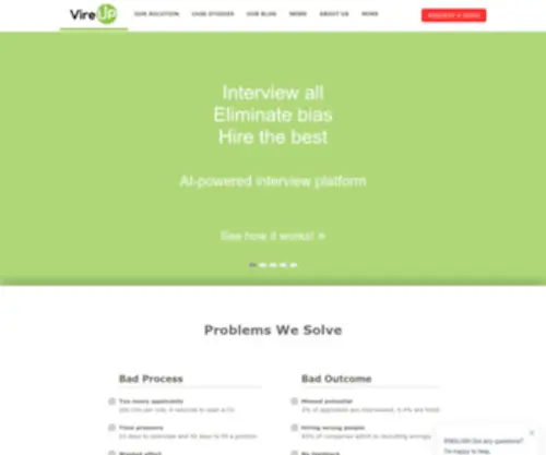 Vireup.com(AI-powered Video Interview Platform) Screenshot