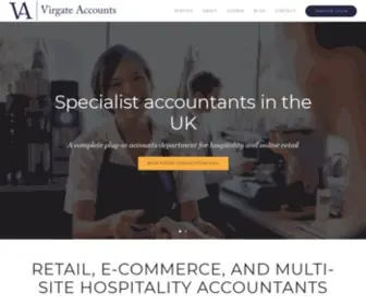Virgateaccounts.com(Retail, E-commerce, and Multi-Site Hospitality Accountants) Screenshot