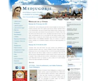 Virgendemedjugorje.org(Virgen de Medjugorje) Screenshot