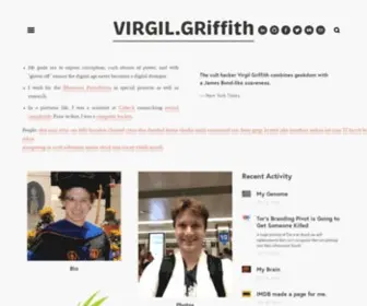 Virgil.gr(Homepage of Virgil Griffith) Screenshot
