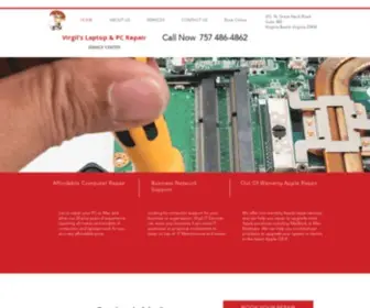 Virgilpc.com(Affordable Computer Repair) Screenshot