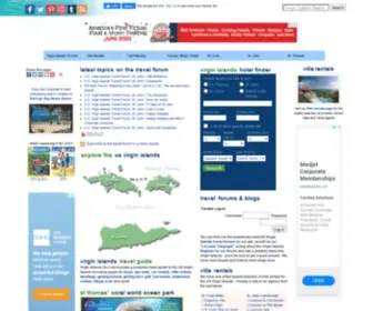 Virgin-Islands-ON-Line.com(The United States Virgin Islands Travel and Vacation Guide) Screenshot