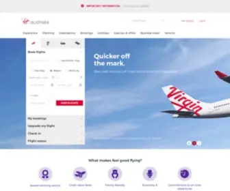 Virginaustralia.com.au(Virginaustralia) Screenshot