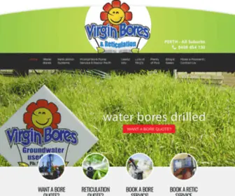 Virginbores.com.au(Water Bores Perth) Screenshot