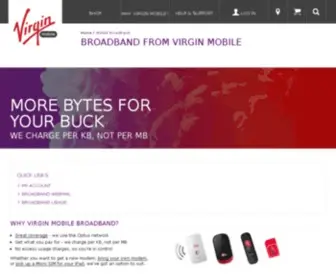 Virginbroadband.com.au(Virgin Broadband) Screenshot