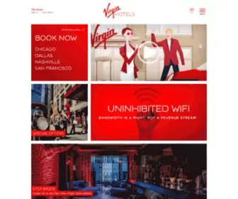 Virginhotels.com(Virgin Hotels) Screenshot