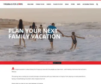 Virginia.org(Discover the perfect vacation spot) Screenshot