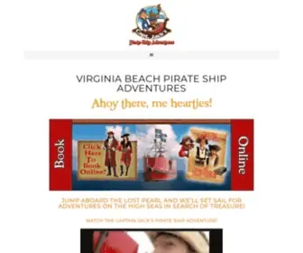 Virginiabeachpirateship.com(Jack's Pirate Ship Adventures) Screenshot
