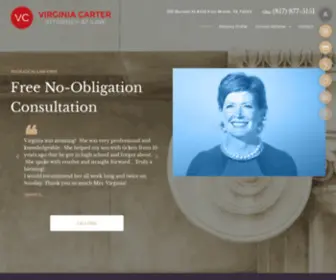 Virginiacarterlaw.com(DFW Criminal Defense Lawyer) Screenshot